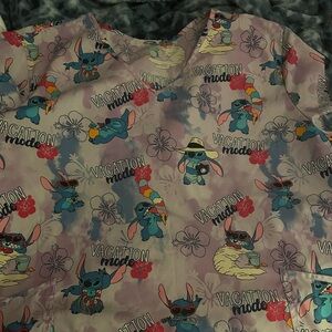 Scrubstar Lilo and stitch vacation mode scrub top. 3X.